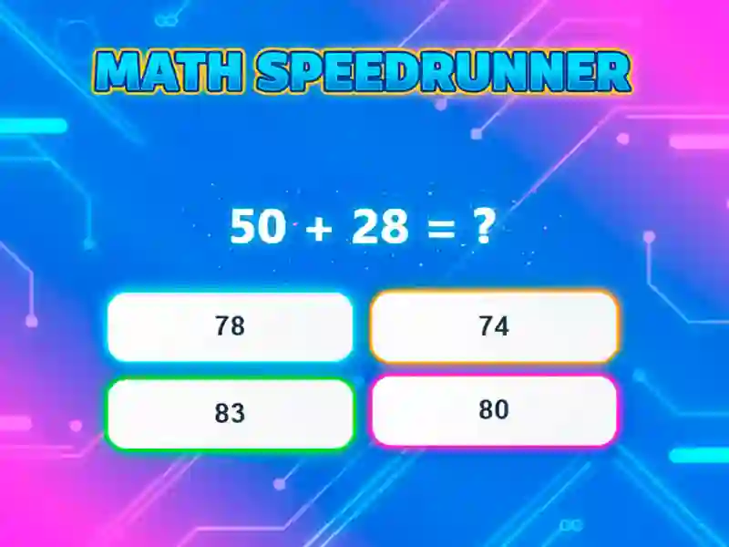 Spel Math Speedrunner på nätet