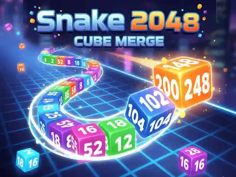 Spel Snake 2048: Cube Merge på nätet