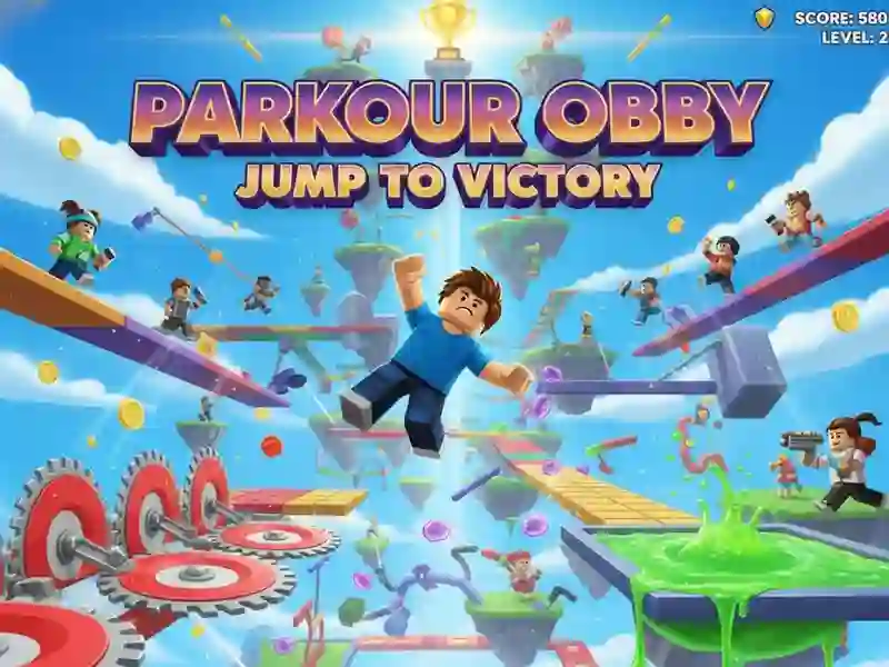 Spel Parkour Obby Hoppa till seger på nätet