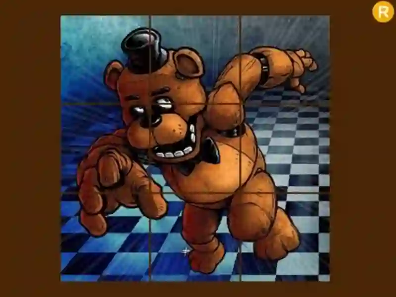 Spel Fnaf Freddy glidande pussel på nätet
