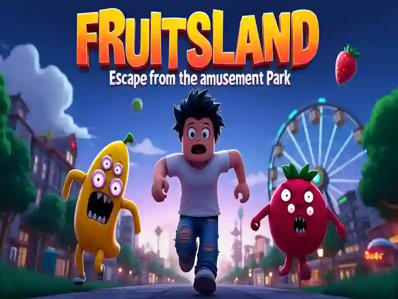 Spel Frukt land: fly från nöjesparken på nätet Spel Frukt land: fly från nöjesparken på nätet