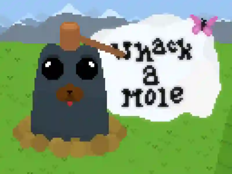Spel Whack a Mole Pixel-version på nätet