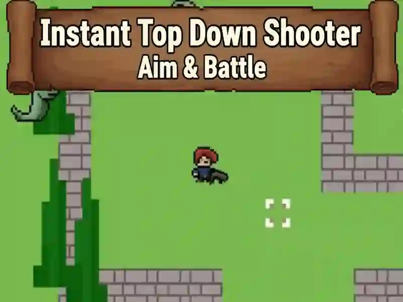Spel Omedelbar topp-down shooter AIM & BATTLE på nätet