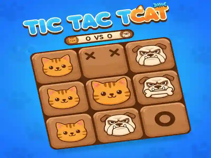 Spel Tic Tac Toe Katt på nätet
