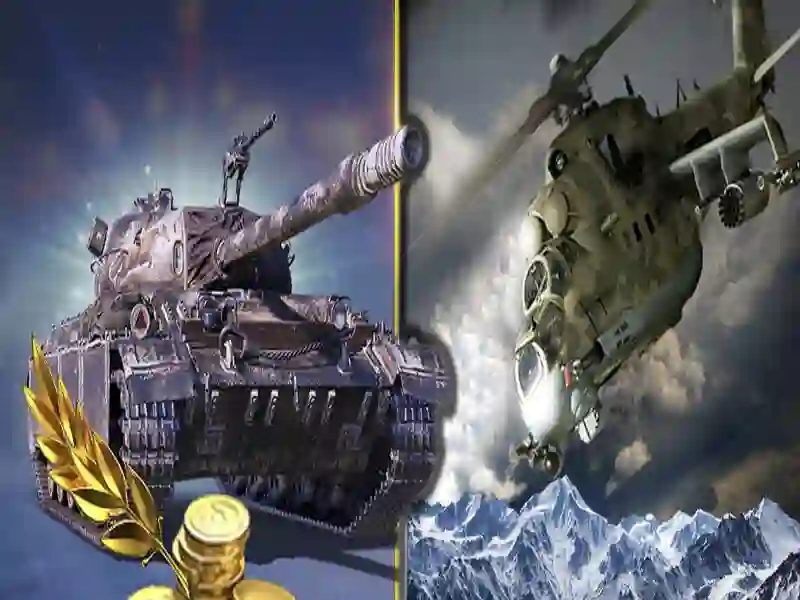 Spel Krigsstrategi. Tankar och helikoptrar på nätet