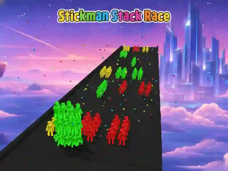 Spel Stickman Stack Race på nätet
