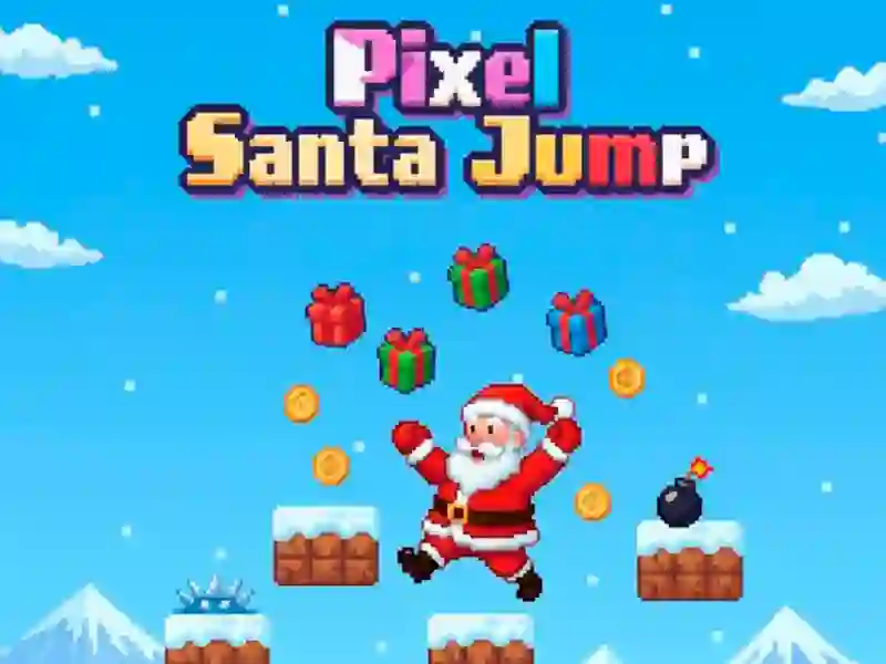 Spel Pixel Santa Jump på nätet