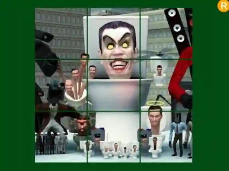 Spel Skibidi toalett glidande pussel på nätet