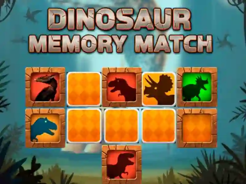 Spel Dinosaur Memory Match på nätet