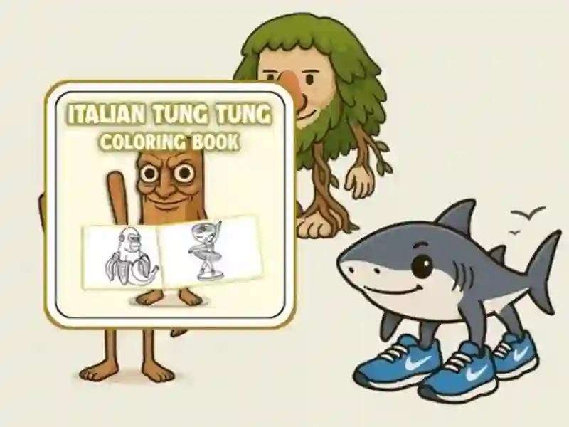 Spel Tung Tung Sahur målarbok på nätet