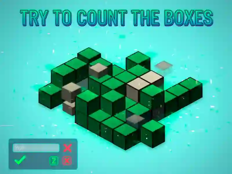 Spel Försök att räkna lådorna på nätet