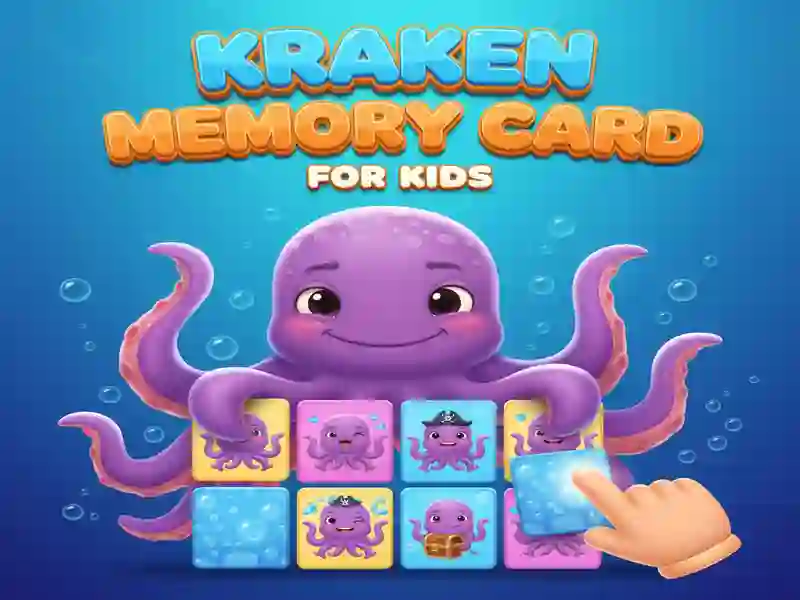 Spel Kraken minneskort för barn på nätet