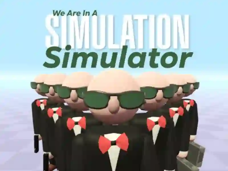 Spel Vi är i en simuleringssimulator på nätet