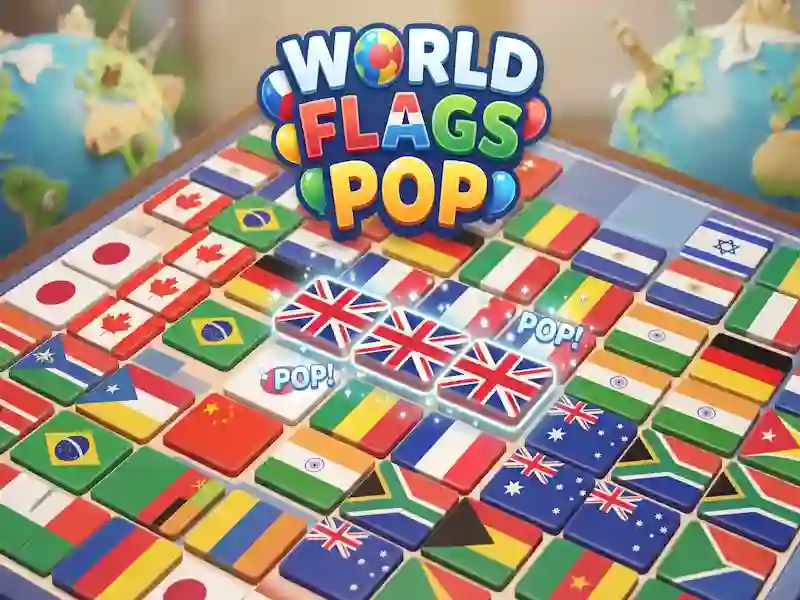 Spel World Flags Pop på nätet