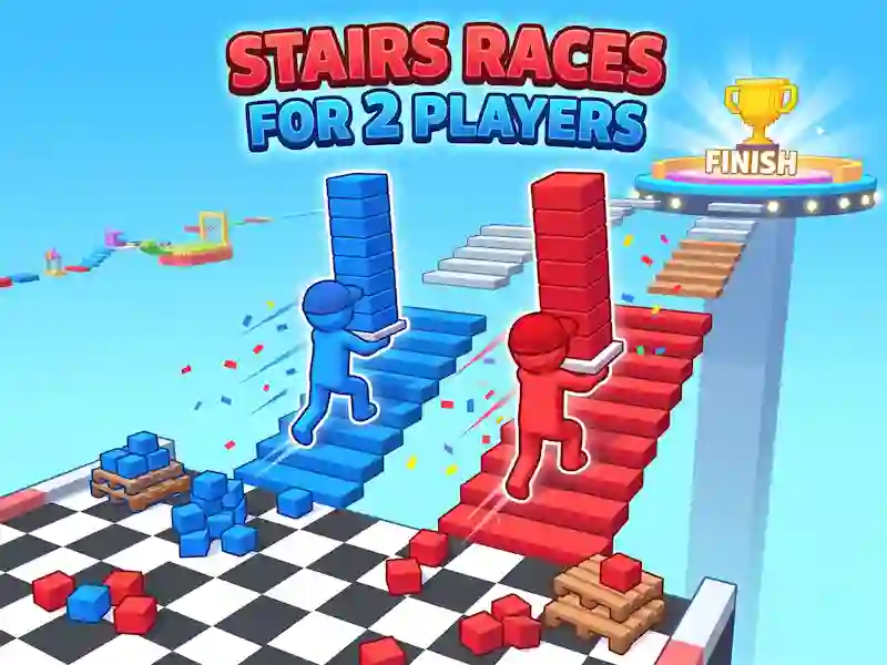Spel Stairs Races For 2 Players på nätet