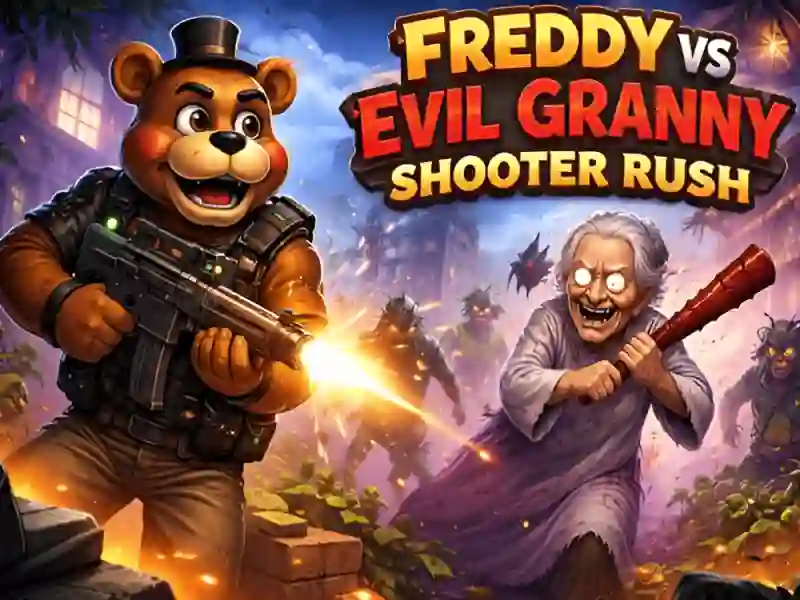 Spel Freddy vs Evil Granny Shooter Rush på nätet