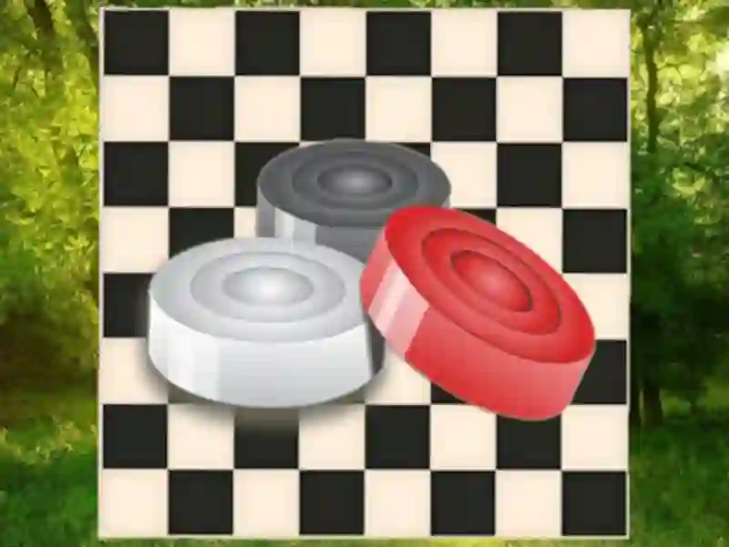 Spel Klassiska checkers: skog på nätet