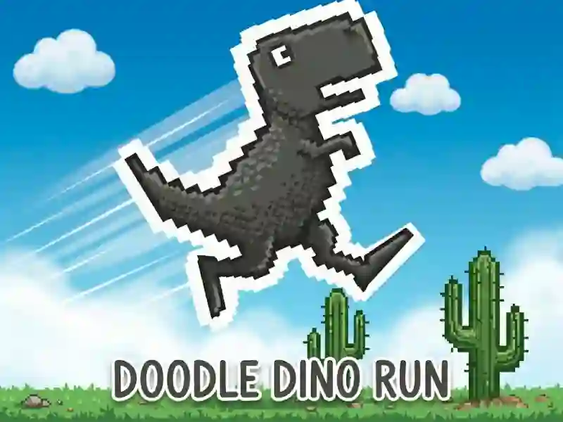 Spel Doodle Dino Run på nätet
