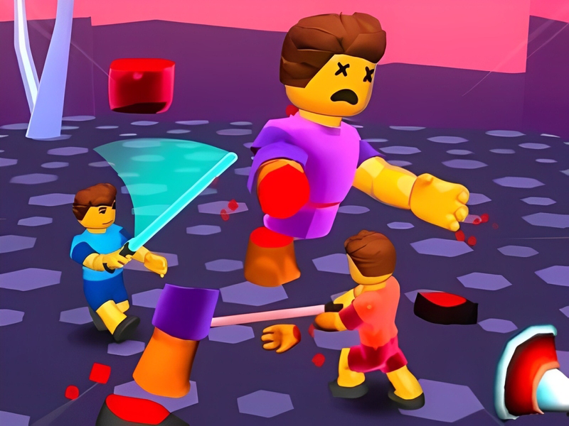 Spel Hero Blocks Arena! Ragdoll Sword Fight på nätet