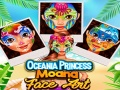 Spel Oceaniens prinsessa Moanas ansiktskonst på nätet