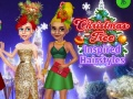 Spel Julgran-inspirerade frisyrer på nätet