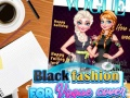 Spel Svart mode för Vogue-omslag på nätet