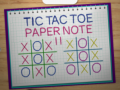 Spel Tic Tac Toe Pappersnot 2 på nätet