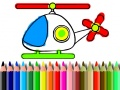 Spel Tillbaka till skolan: färgläggning av helikopter på nätet