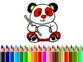 Spel Tillbaka till skolan: Panda Färgning på nätet