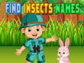 Spel Hitta insektsnamn på nätet