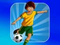 Spel Fotbollsskott på nätet