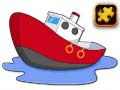 Spel Tecknad Båt Pussel på nätet