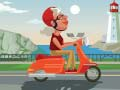 Spel Färgläggning Stad Scooter Åktur på nätet