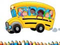 Spel Målarbok Skolbuss på nätet