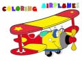Spel Färgläggningsbok Flygplan på nätet