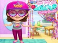 Spel Söt Baby Flicka Städar Stökigt Hus på nätet