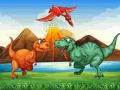 Spel Färgglada Dinosaurier Match 3 på nätet