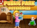 Spel Skillnader i offentlig park på nätet