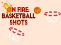 Spel I brand: basketbollskott på nätet