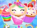 Spel Design av Cupcake-matlagning med Enhörning och Sjöjungfru på nätet