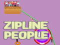 Spel Zipline Människor på nätet