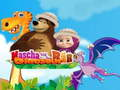 Spel Masha och Björnen: Dinosaurie på nätet
