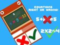 Spel Ekvationer Rätt eller Fel på nätet