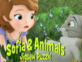Spel Sofia och djur Pussel på nätet