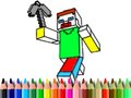 Spel Tillbaka till skolan: Minecraft Färgläggning på nätet