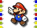Spel Tillbaka till skolan: Mario Färgning på nätet