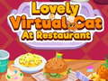 Spel Söt virtuell katt på restaurang på nätet