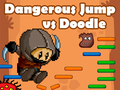 Spel Farlig Hopp mot Doodle Jump på nätet