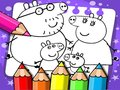 Spel Peppa Pig Målarbok på nätet