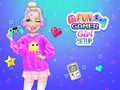 Spel Rolig Gamer Tjej Setup på nätet